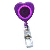 Translucent Heart Badge reel - 10 pack